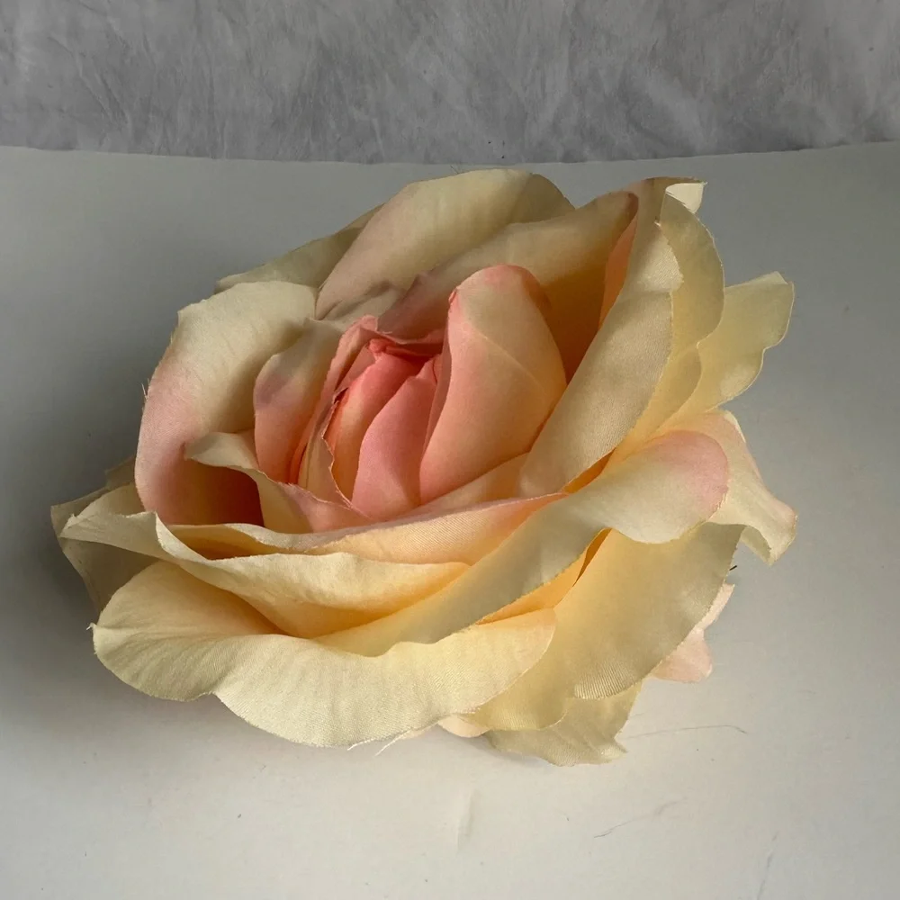 NWT Silk Peach Rose - Realistic Artificial Flower